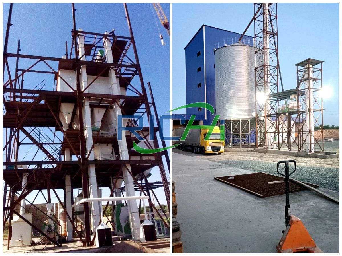 bucket elevator conveyor for animal feed factory