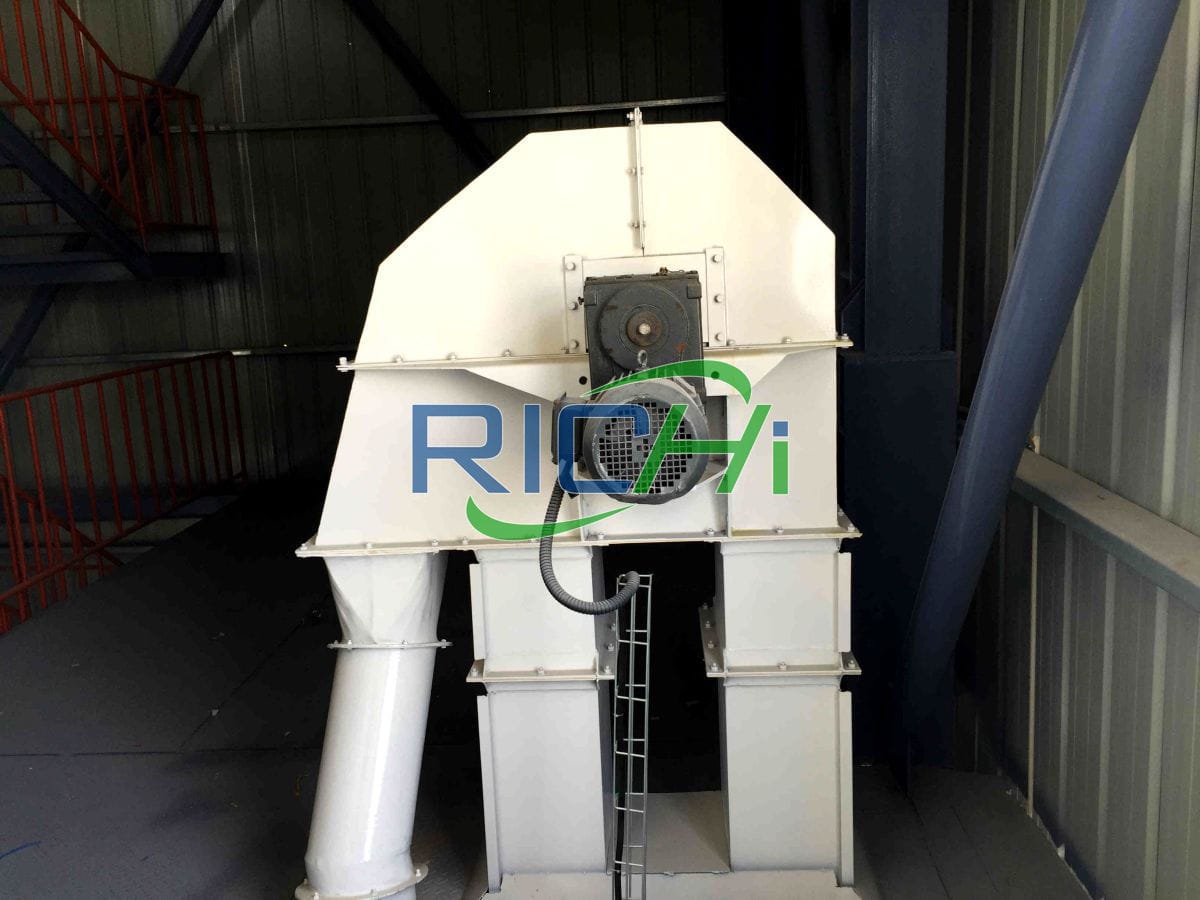 bucket elevator conveyor for cattle feed plant