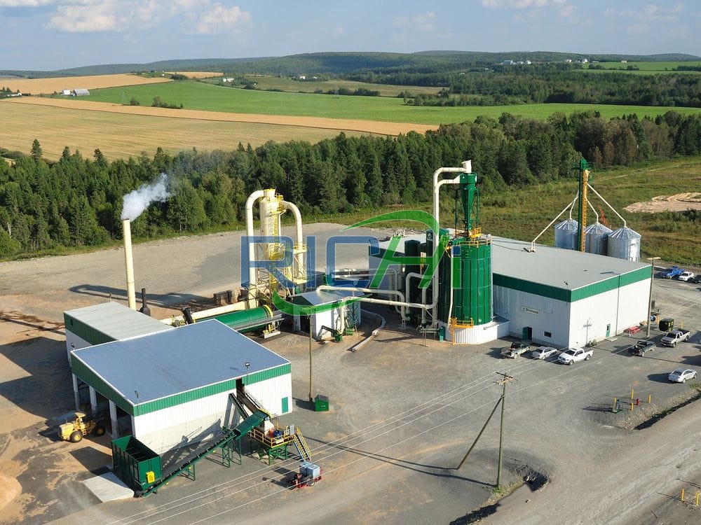 Whole set 2 tons/hour simple design wheat straw pelleting plant