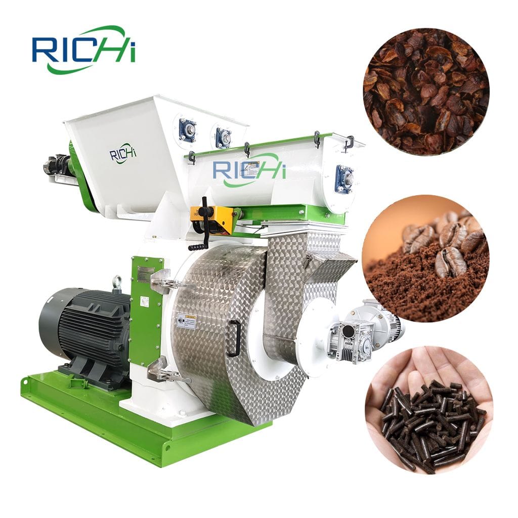 coffee pellet machine for coffee husk and grouds