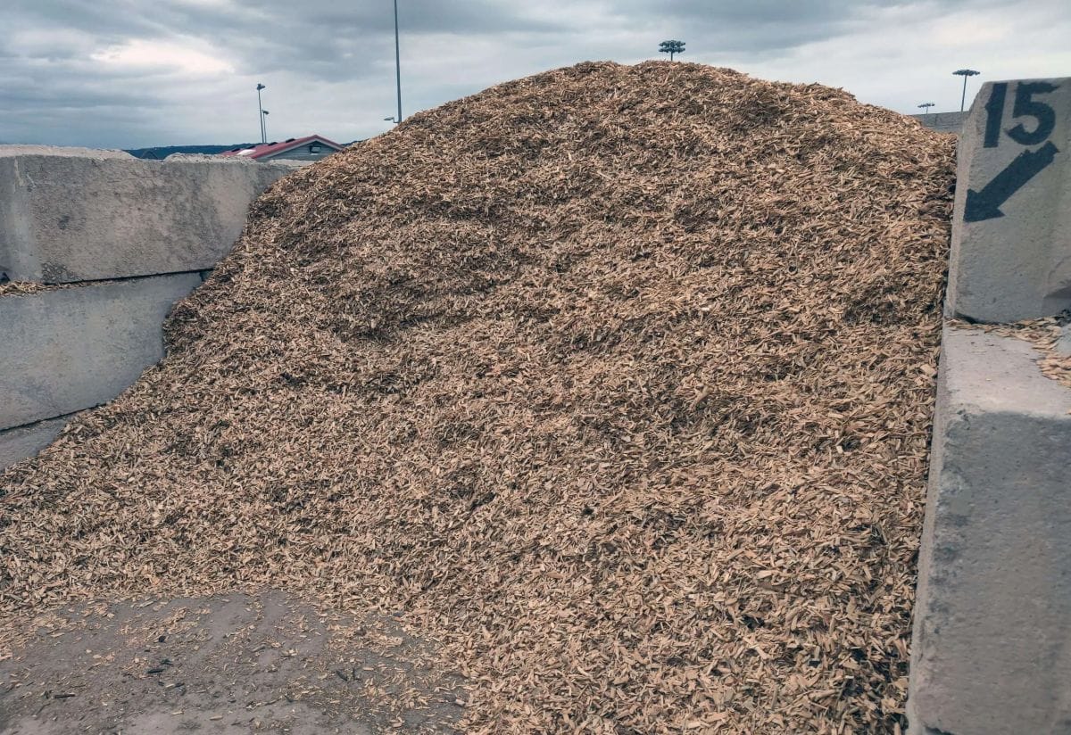 wood chip waste for fuel