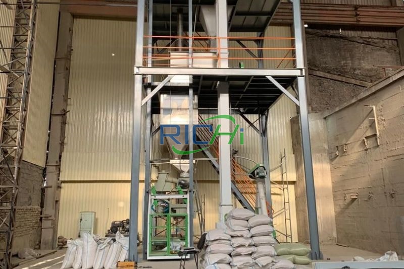 1-100MT turn-key poultry cattle feed pellet plant for sale in Asia