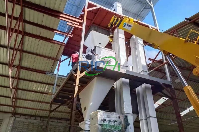 1-10MT complete ce animal powder feed production line in asia