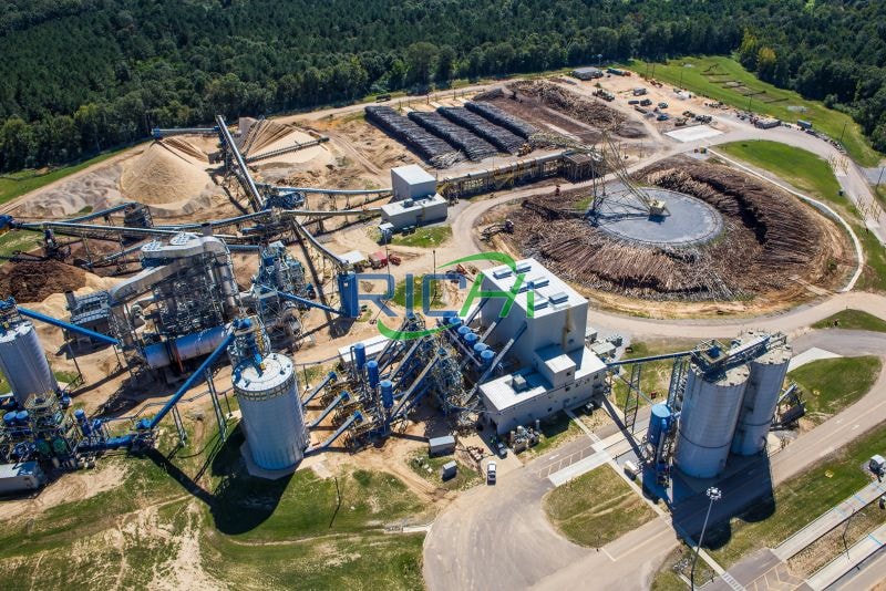 25-30T/H large scale wood pellet plant construction in Russia