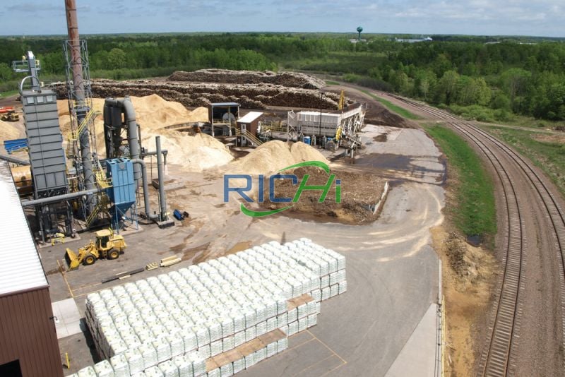 4-5T/H wood pellet plant construction in brazil