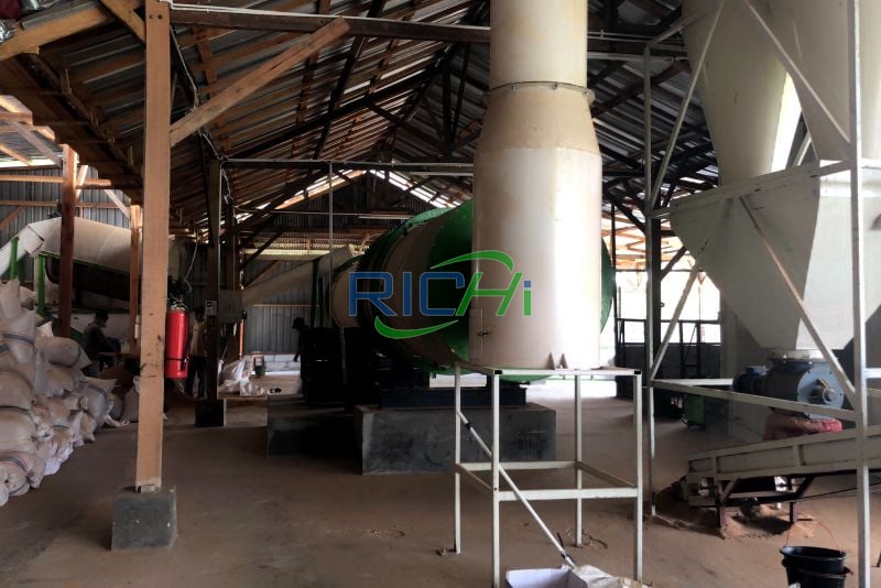 1-20MT rotary dryer for biomass sawdust pellet plant in Argentina