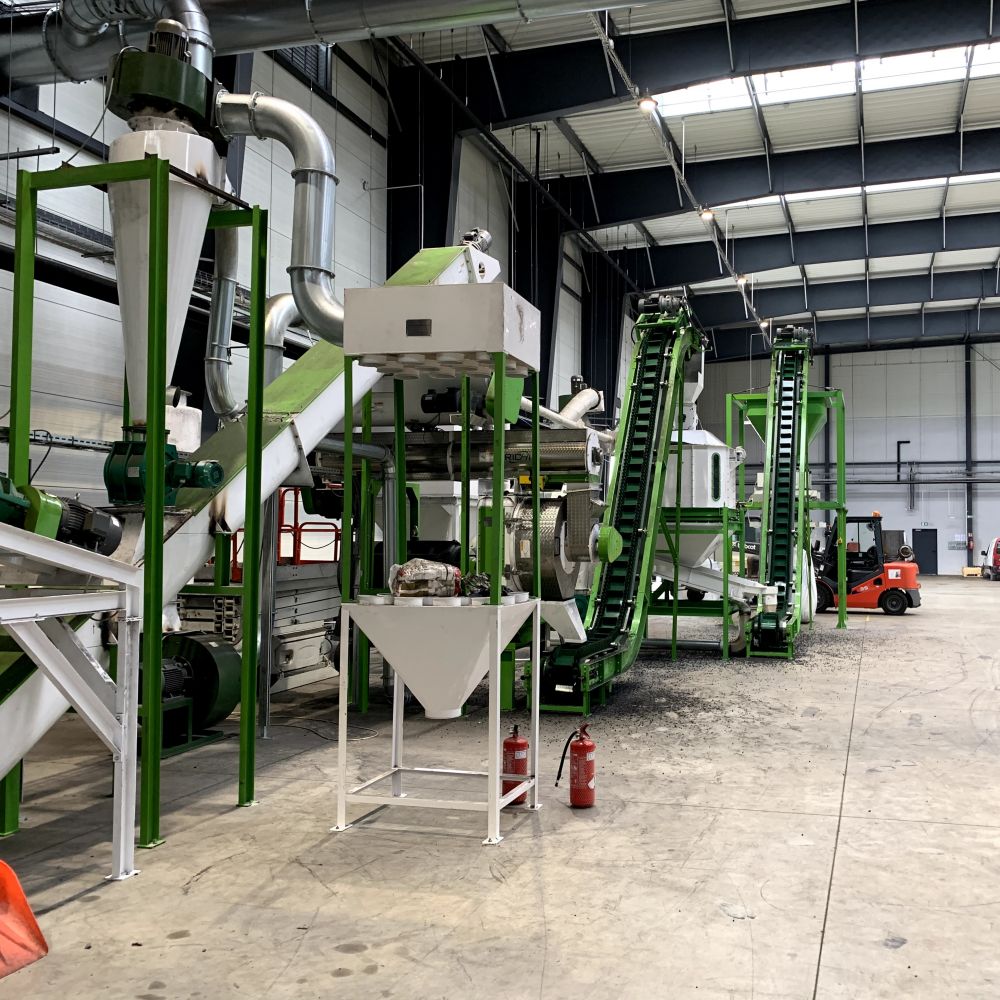 1-2MT wood pellet mill production line