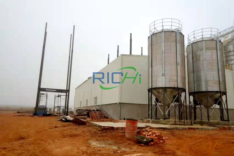 1-60MT pellet animal poultry feed production line in Africa