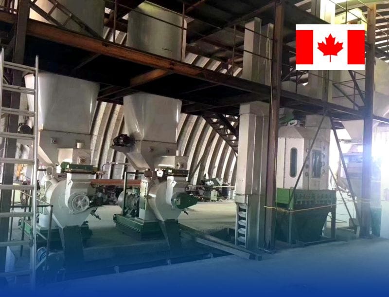 Горячий завод по производству пеллет из биомассы CE на продажу в Канаде
