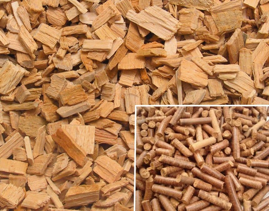 turning wood chips into pellets