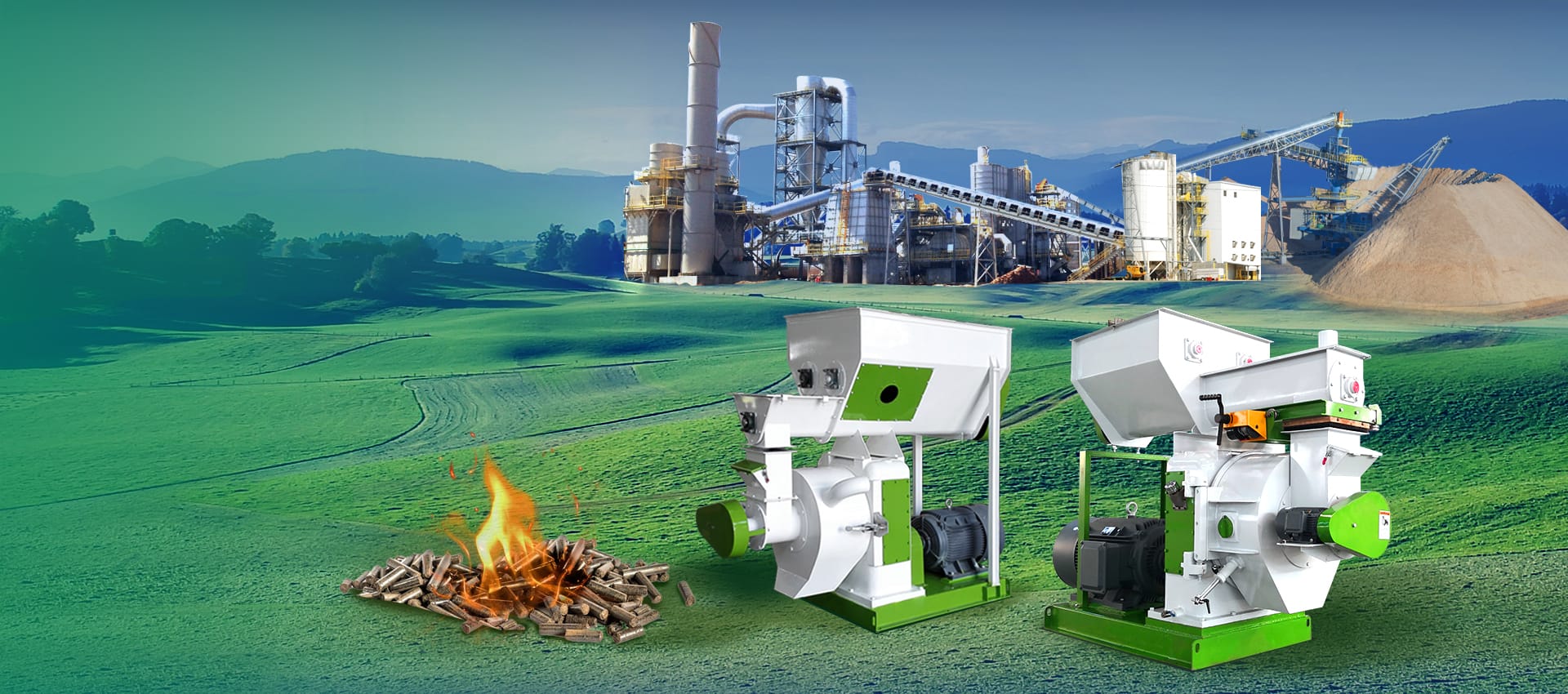 1-90tph wood pellet mill manufacturer in China