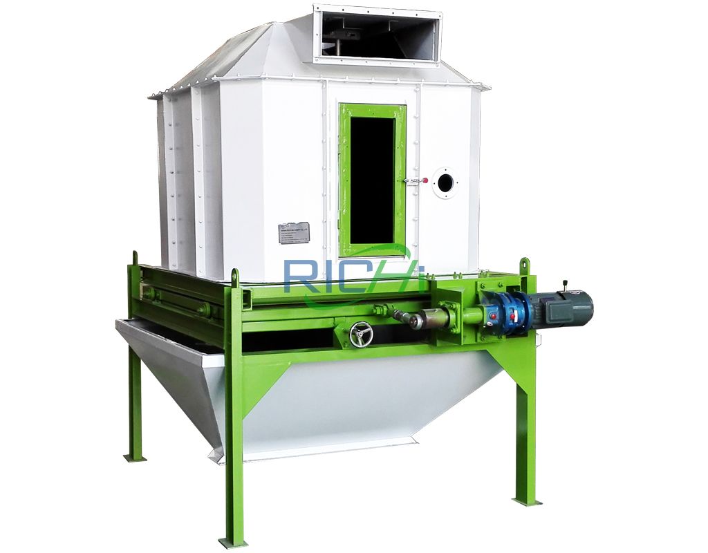 Duck feed pellet cooling equipment