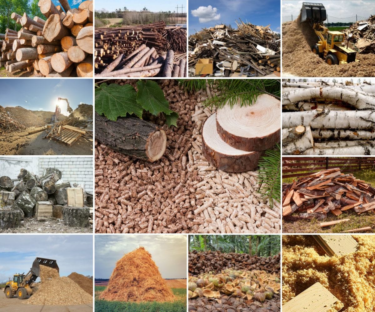 Сырье для крупного завода по производству древесных гранул