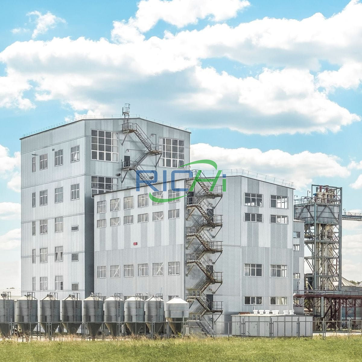 25 T/H fish feed mill project in russia