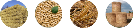 raw material for staw pellet plant