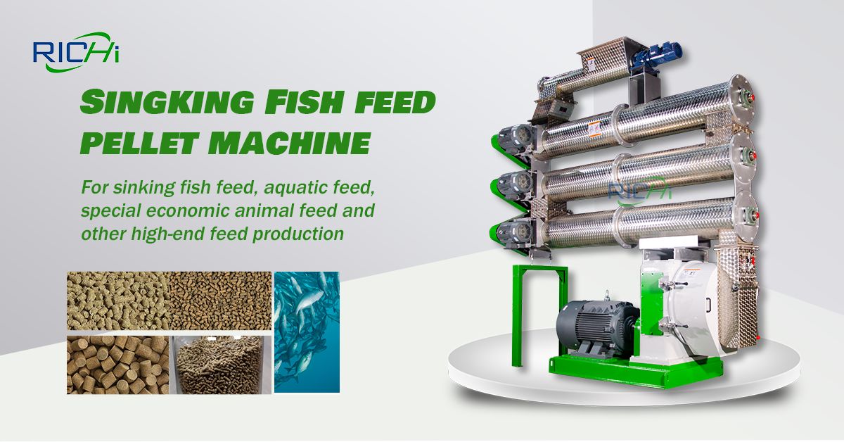 Ring die fish feed pellet making machine