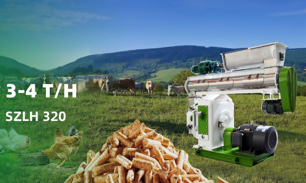 SZLH320 animal feed granulator price
