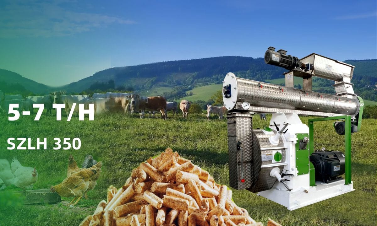 SZLH350 animal feed pellet press price