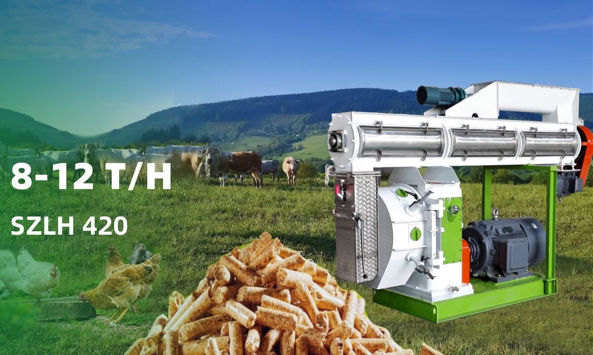 SZLH420 animal feed pellet mill for sale