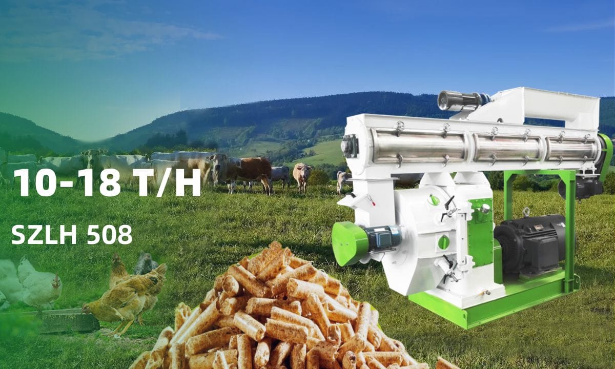 SZLH508 animal feed pellet making machine for sale