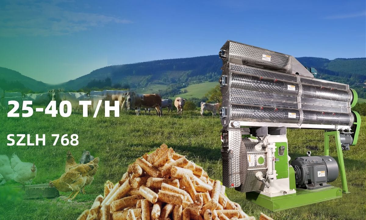 SZLH768 commercial feed pellet mill price