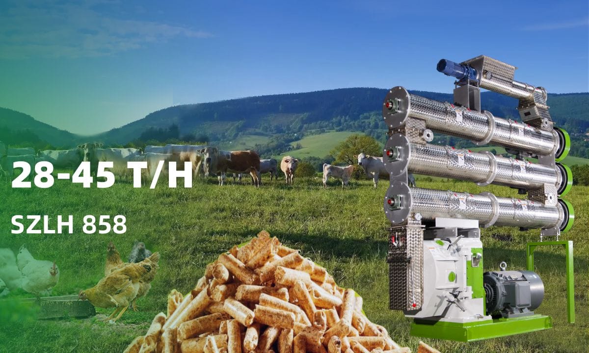 SZLH858 ring die feed pellet machine price