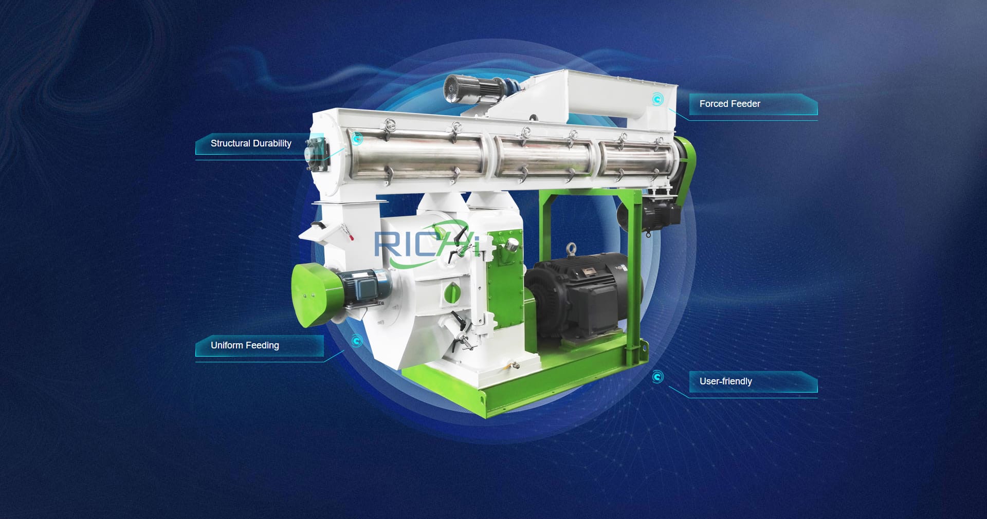 how does a feed pellet machine work