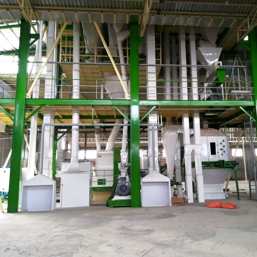 Uzbekistan fully automatic chicken feed production line project completed and put into production