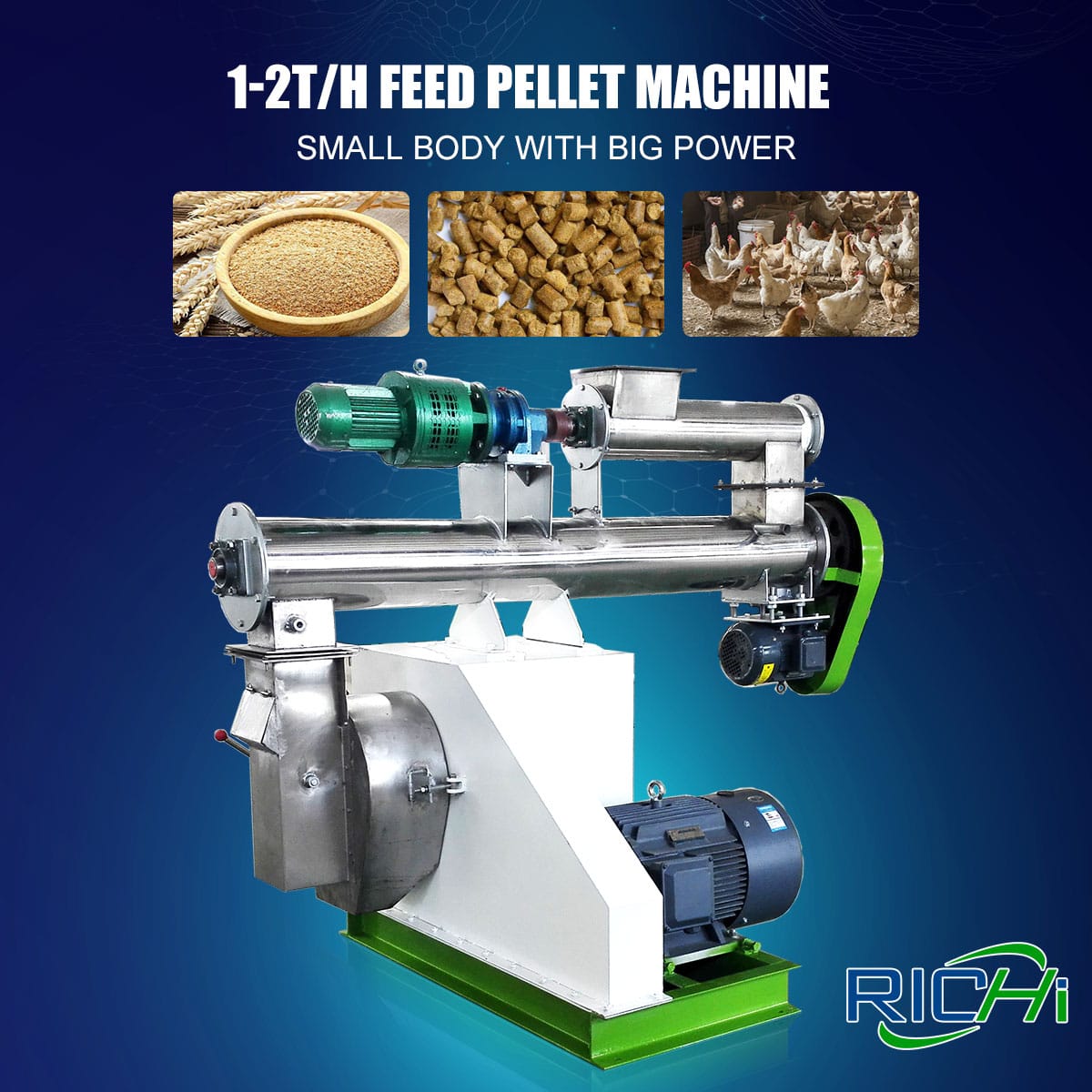 Advantages of SZLH250 small animal feed pellet machine