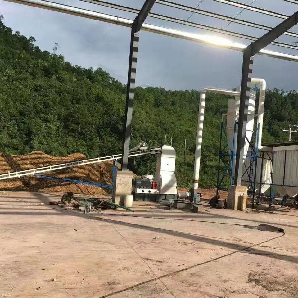 The annual production of 40,000 tons of biomass fuel production line was put into production in Moldova