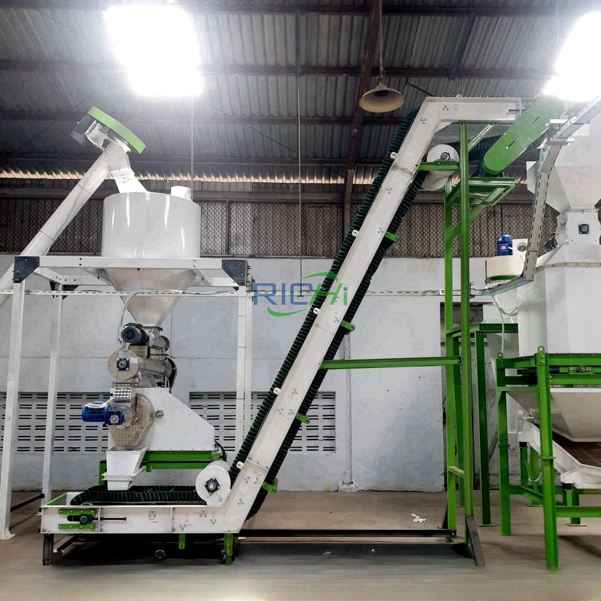 Indonesia 500kg cat litter production line project