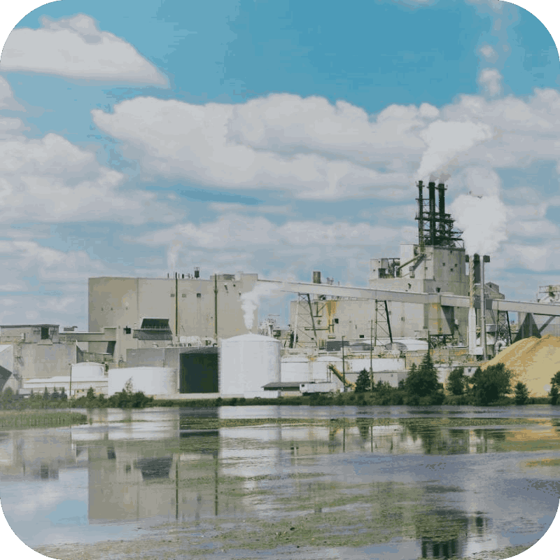Paper mill factory