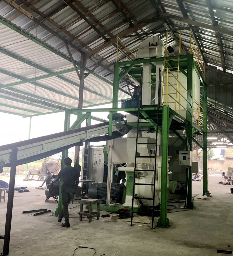 biomass pellet production line in Indonesia