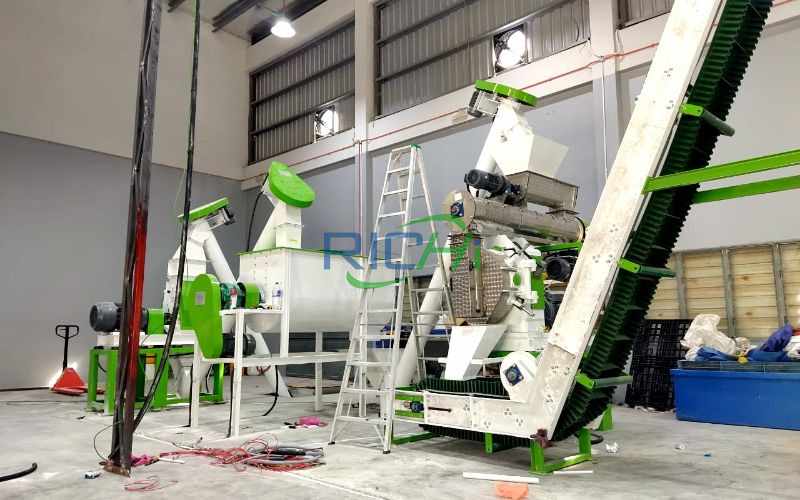 3-4T/H animal feed factory project In Malaysia