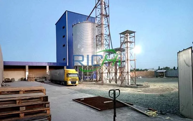 10T/H poultry feed mill project in Uzbekistan
