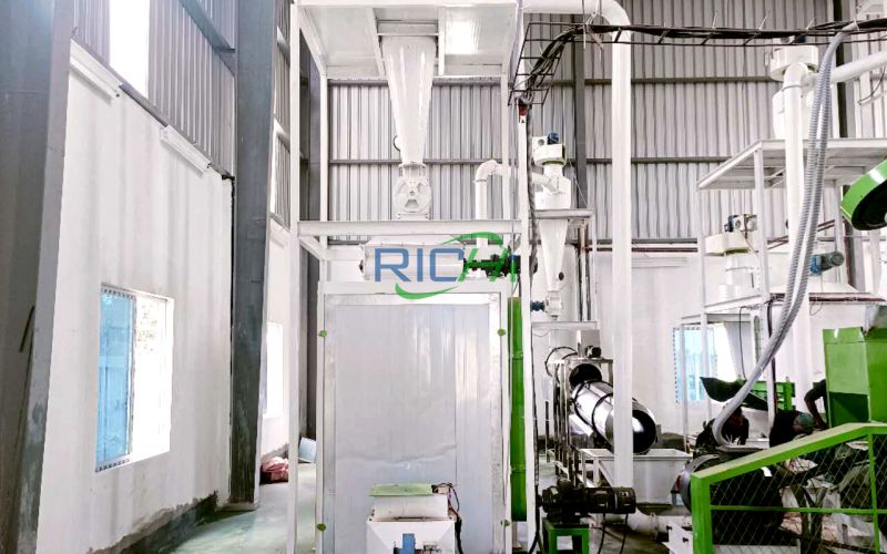 Feed pellet machine in Bangladesh Fish & Poultry combined feed mill plant project