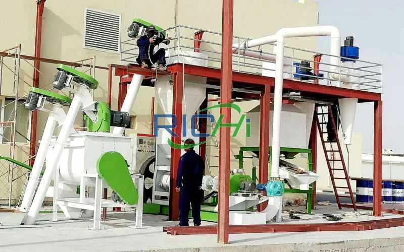 1-1.5T/H Pigeon Camel fish feed plant In Qatar