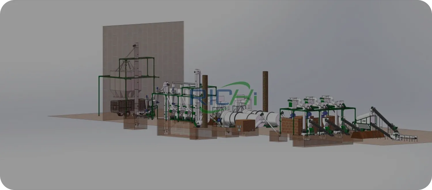 wood pellet plant construction project video