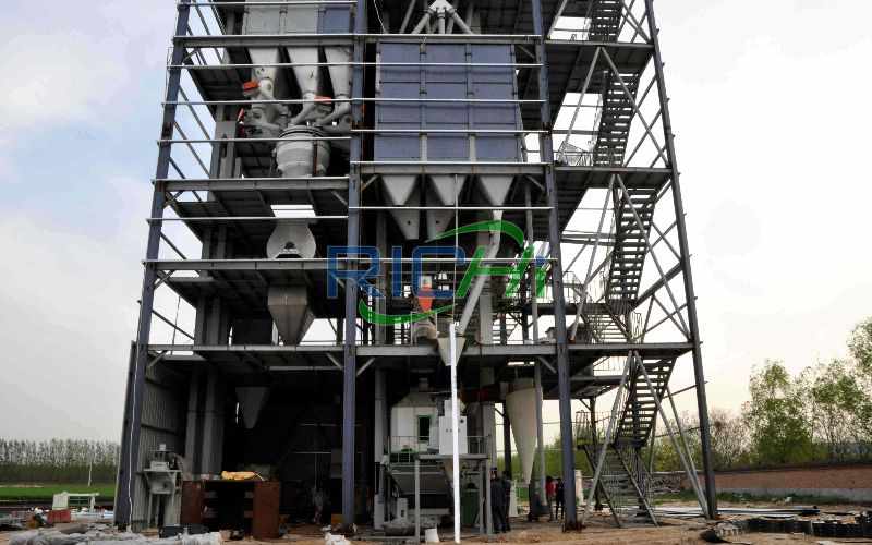 10T/H poultry feed mill project In Indonesia