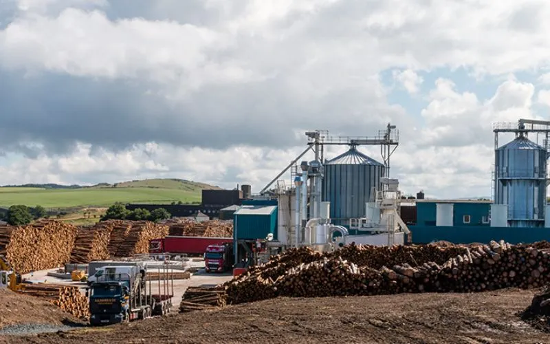 wood pellet construction project in Iceland