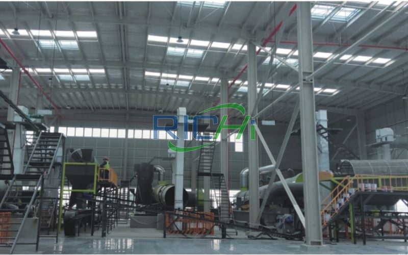 60% Wet Chicken Manure Pellet Production Line in Vietnam