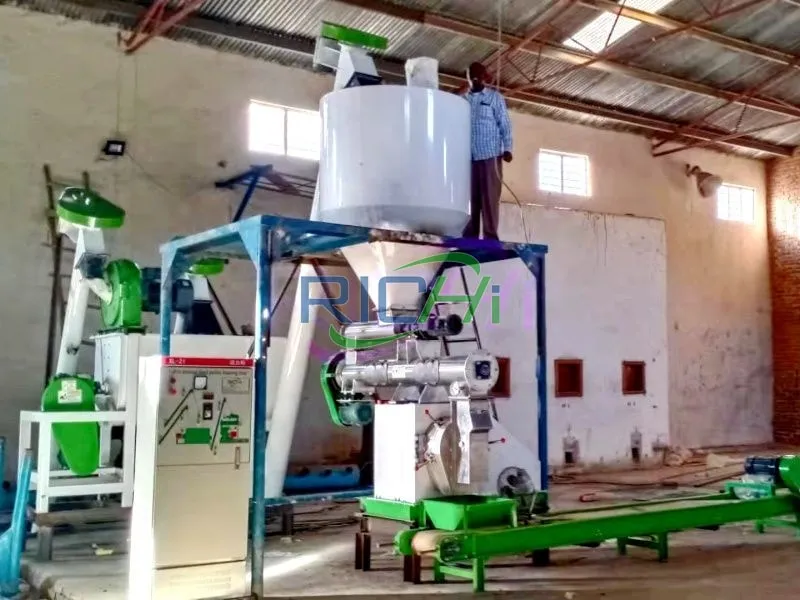 1–2t/h horse feed pellet mill South Africa project