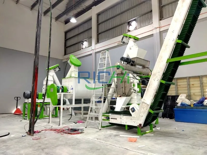 3-4t/h Yam Peel pelleting machine in Nigeria