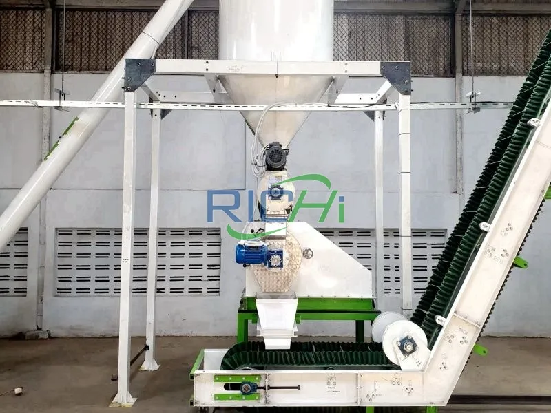 1-2t/h poultry feed pellet machine in pakistan project