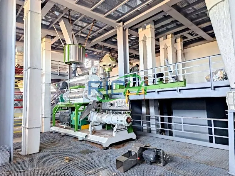 3-4t/h floating fish feed extruder nz project
