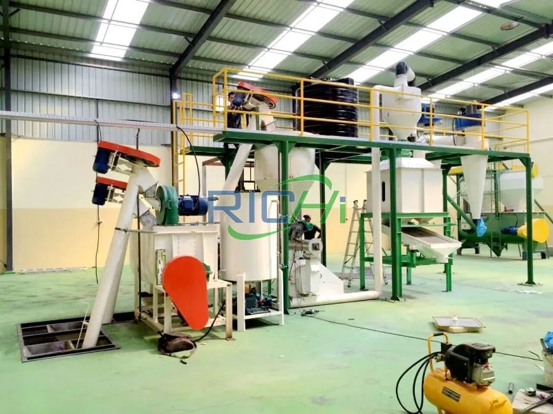 1-2t/h Plantain Stem pelleting machine in Nigeria