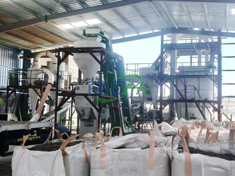 2T/H Palm Kernel Shell (PKS) pelleting machine in Nigeria