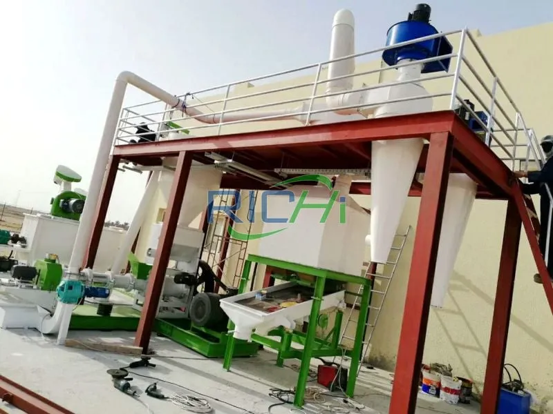 1t/h Floating Fish Feed pelleting machine in Nigeria