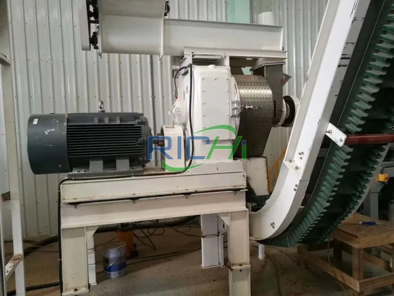 6-8 t/h poultry litter pellet machine in Tanzania