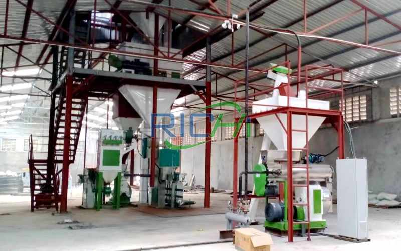 3t/h poultry feed pellet mill in Kenya